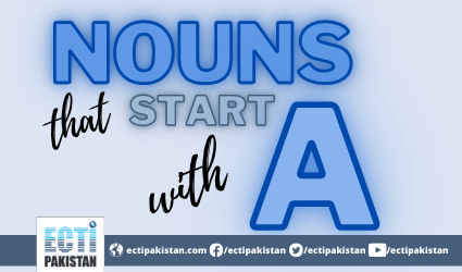 Nouns start with a