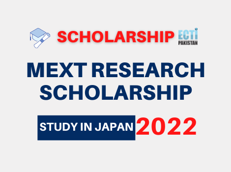 MEXT Research Scholarship 2022 – Study in Japan