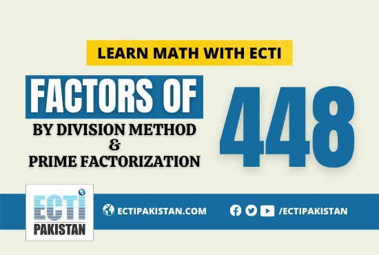 Factors of 448—with division and prime factorization