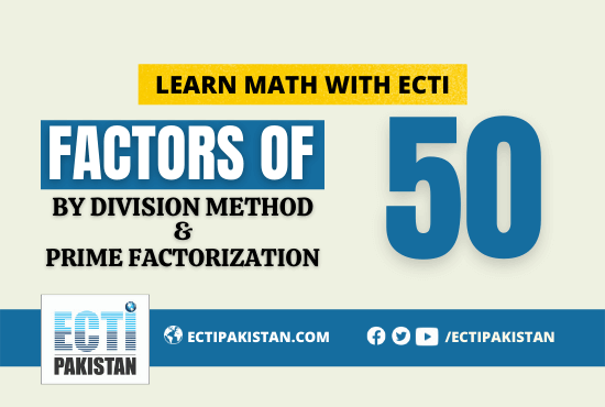 Factors of 50—with division and prime factorization