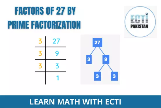 ECTI Pakistan - factors of 27 by prime factorization