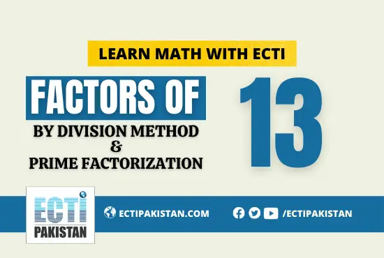 ECTI Pakistan - Factors of 13