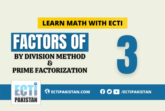 Factors of 3 | Easy Factor Pairs and Prime Factors