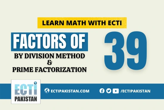 ECTI Pakistan - Factors of 39