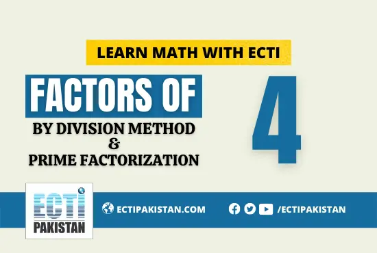 ECTI Pakistan - Factors of 4
