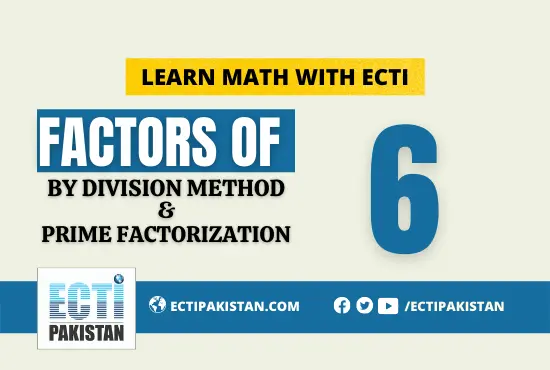 ECTI Pakistan - factors of 6