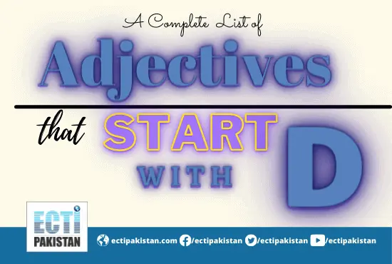 ECTI Pakistan - Adjectives that start with D