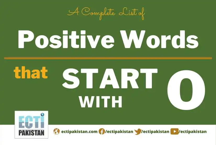 ECTI Pakistan - positive words that start with O