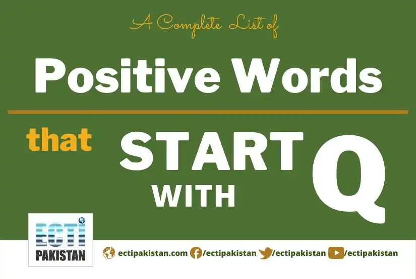 ECTI Pakistan - positive words that start with Q