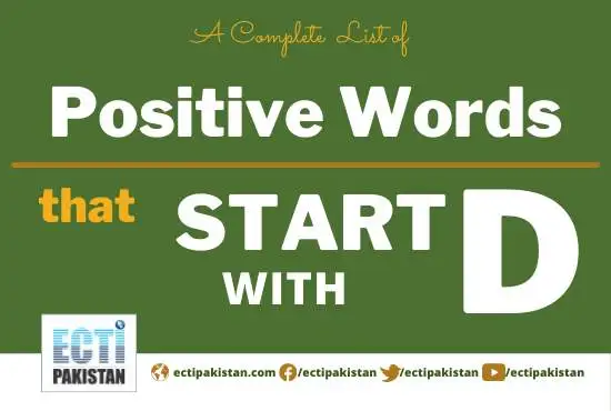 ECTI Pakistan - positive words that start with D