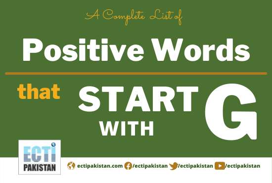ECTI Pakistan - positive words that start with G