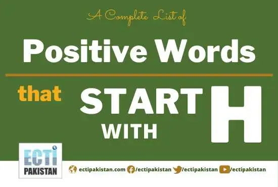 ECTI Pakistan - positive words that start with H