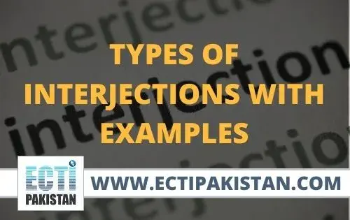 ECTI Pakistan - types of interjections